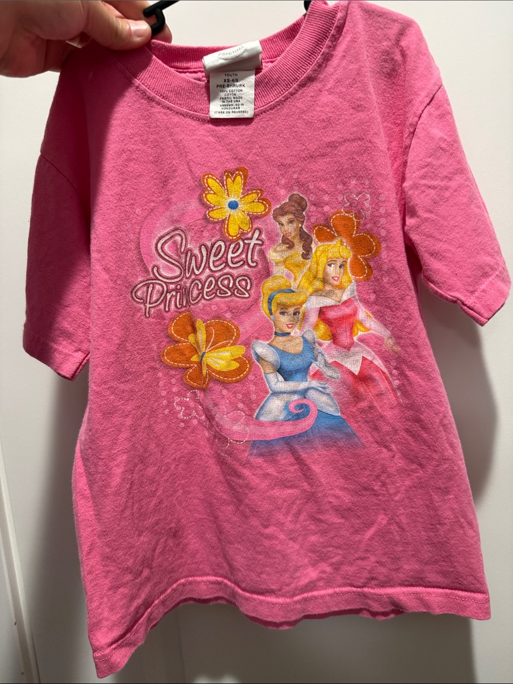 Disney Pink 'Sweet Princess' Graphic Tee with Princesses